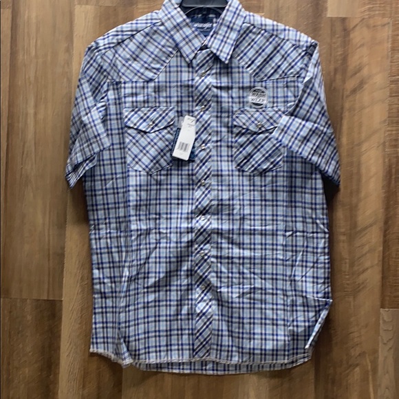 wrangler wash and wear shirts